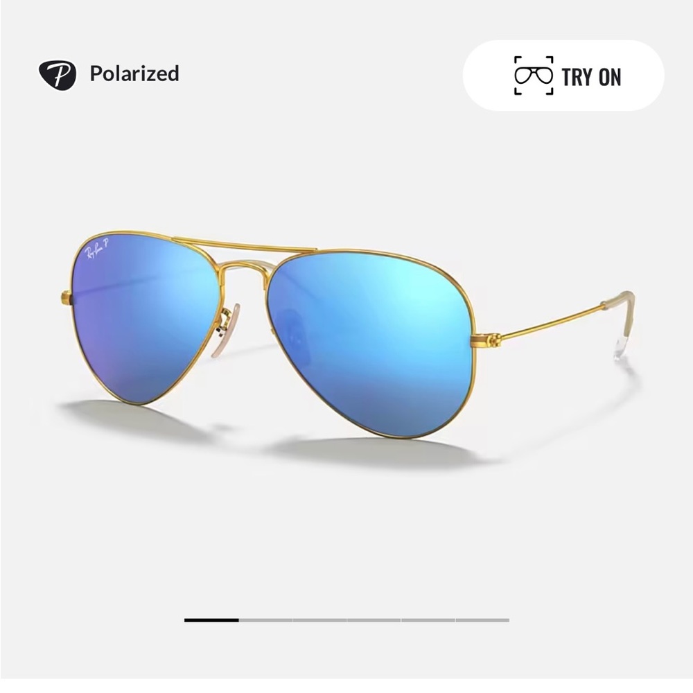 Blue polarized aviators